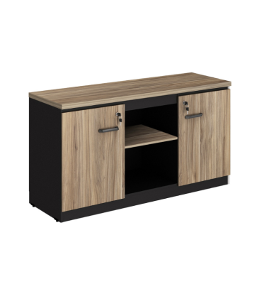 ARMARIO CREDENZA 2 PORTAS ESTANTE CENTRAL L1350XP.450XA730   LINHA OFFICE 30 215